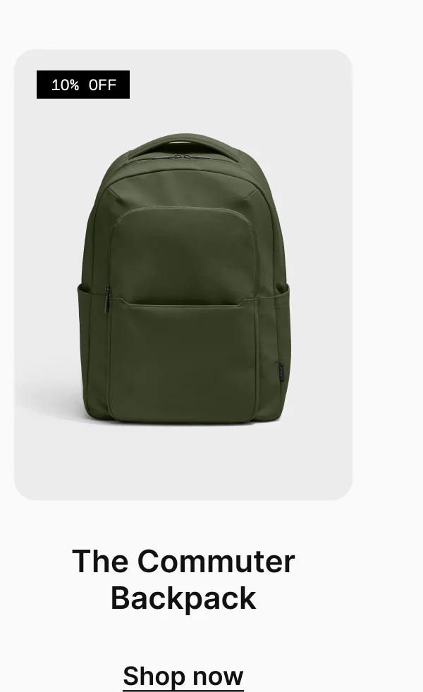 The Commuter Backpack | Shop now