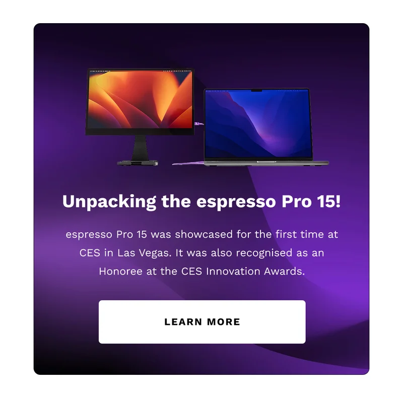 Unpacking the espresso Pro 15