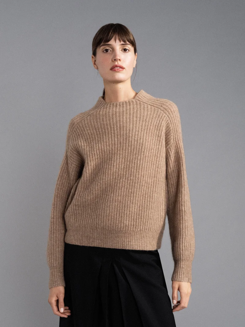 Image of Cashmere Rodger Mock Pullover