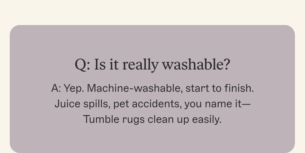 Q: Is it really washable?