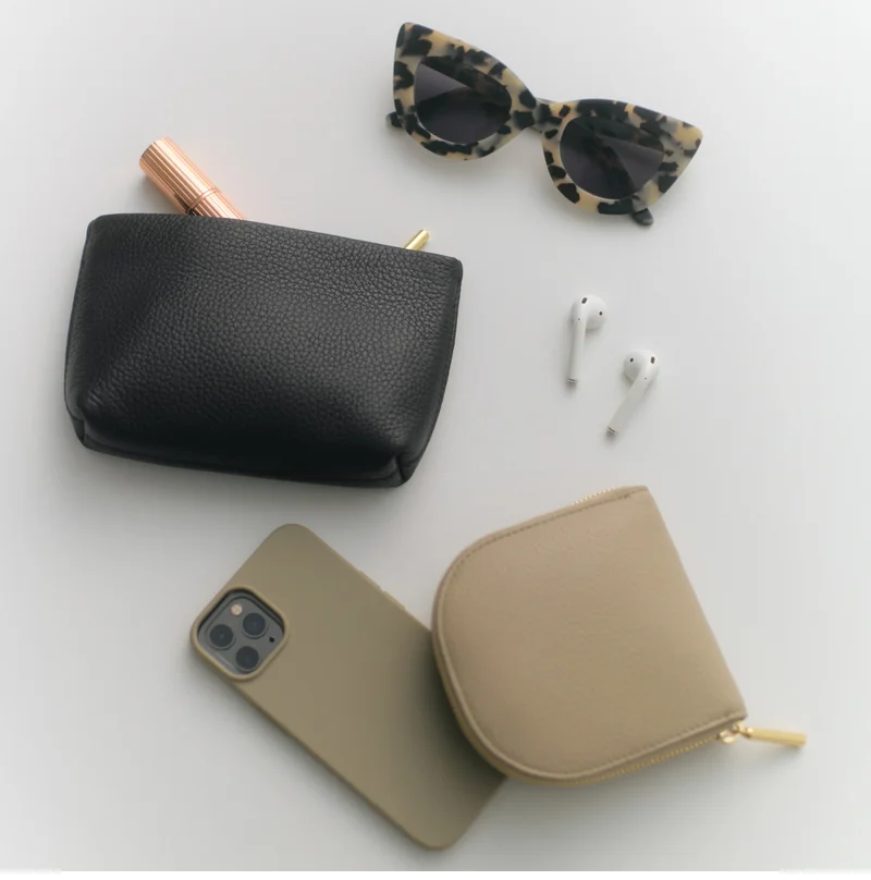 Nano Zipper Pouch and Duo Small Zip Wallet