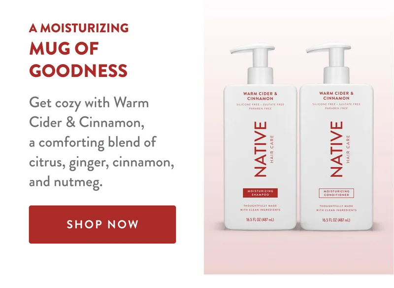 A Moisturizing Mug of Goodness | Get cozy with Warm Cider & Cinnamon, a comforting blend of citrus, ginger, cinnamon, and nutmeg. | SHOP NOW