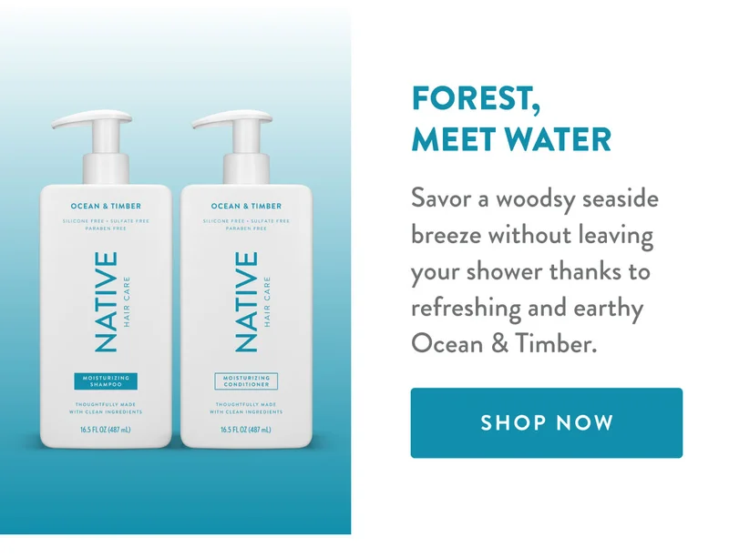 Forest, Meet Water | Savor a woodsy seaside breeze without leaving your shower thanks to refreshing and earthy Ocean & Timber. | SHOP NOW
