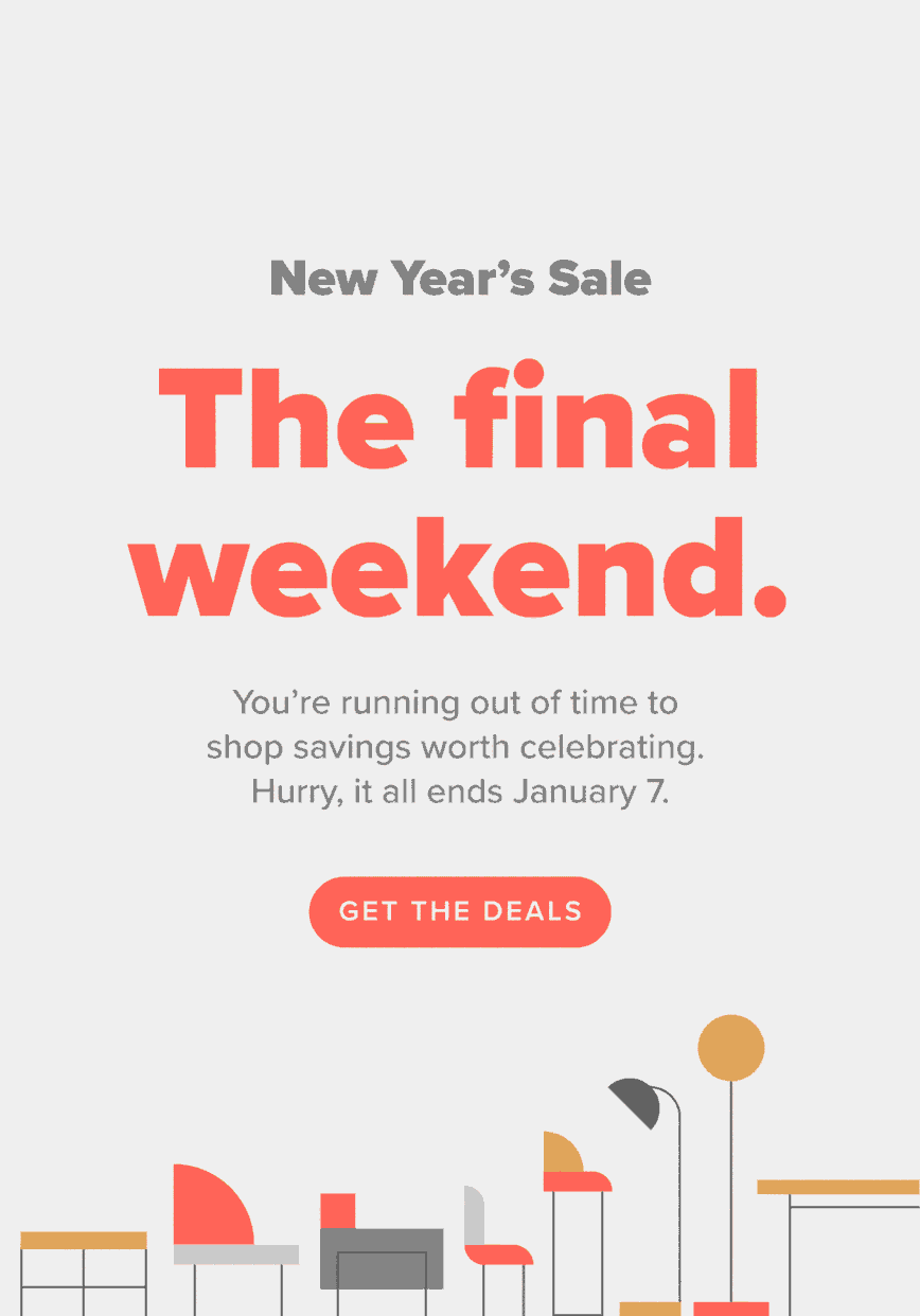 You’re running out of time to shop savings worth celebrating. Hurry, it all ends January 7. Shop now.