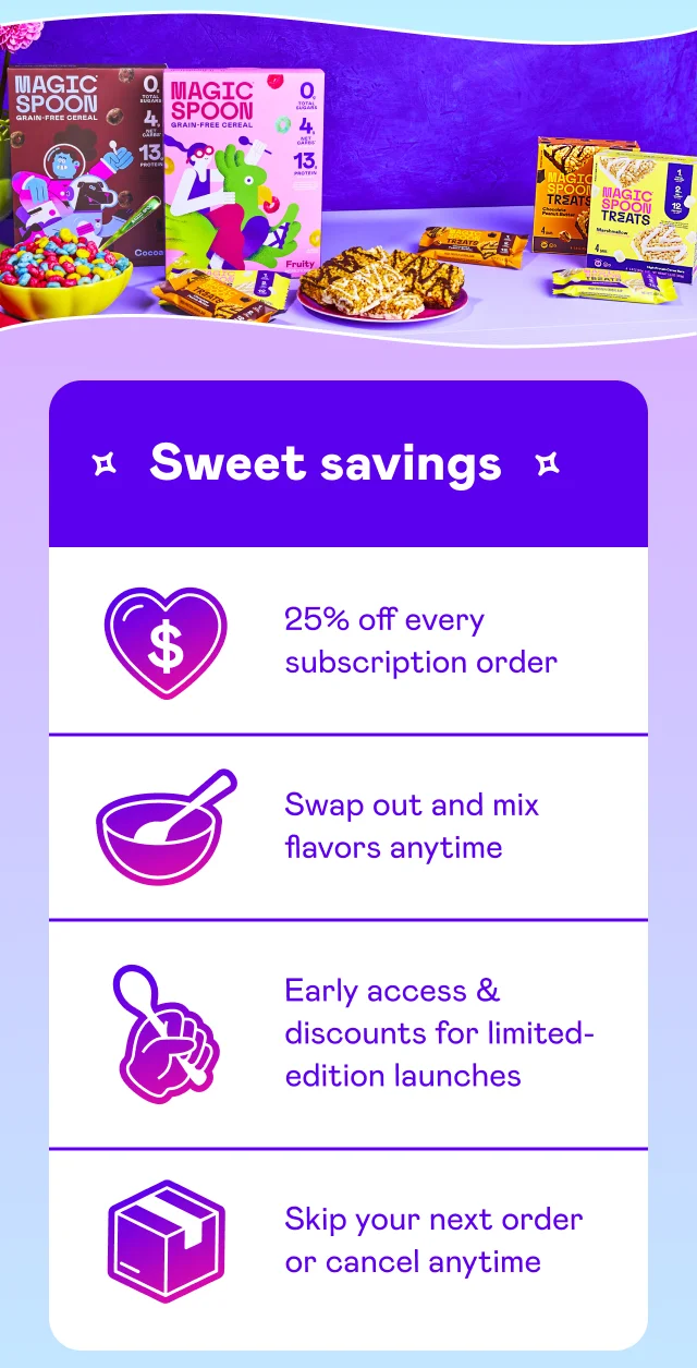 Sweet savings