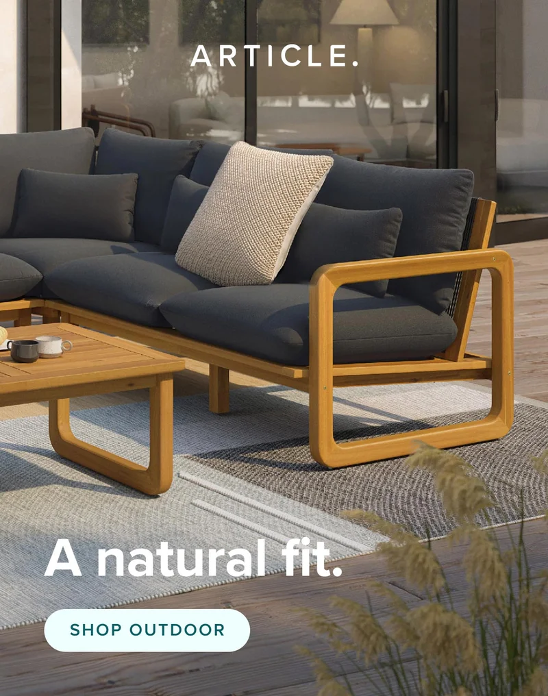 A natural fit.: shop outdoor.