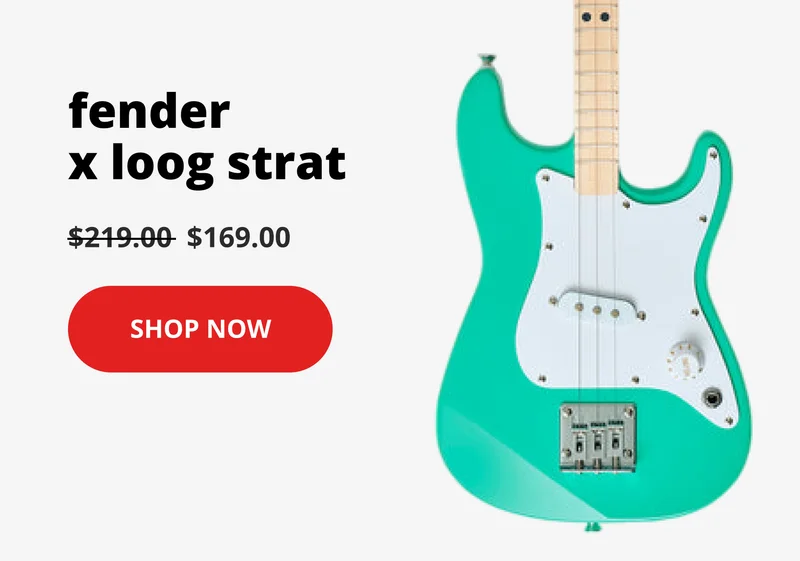 fender x loog strat $169 - shop now
