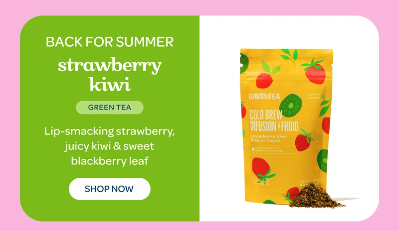 Strawberry kiwi - Lip-smacking strawberry, juicy kiwi & sweet blackberry leaf - Shop now