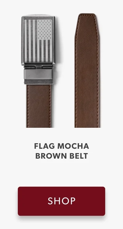 Shop Flag Mocha Brown Belt