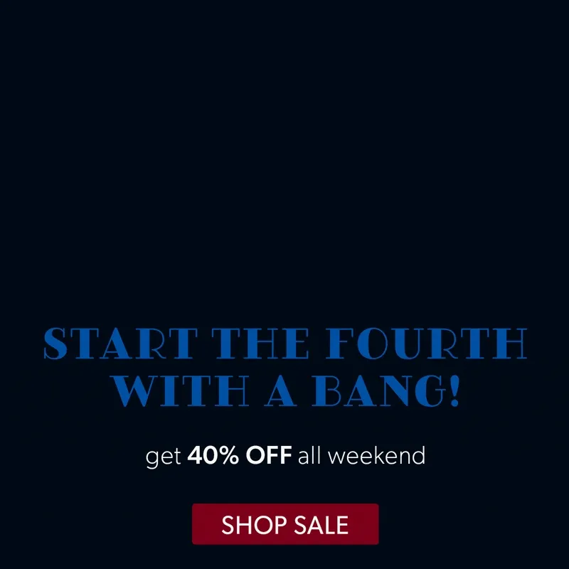 Start the 4th off with a BANG with 30% all 4th of July weekend. Use coupon: discount code