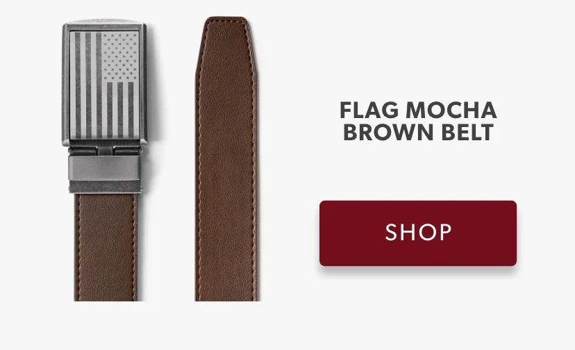 Shop Flag Mocha Brown Belt