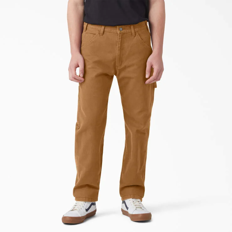 Relaxed Fit Stonewashed Duck Carpenter Pants