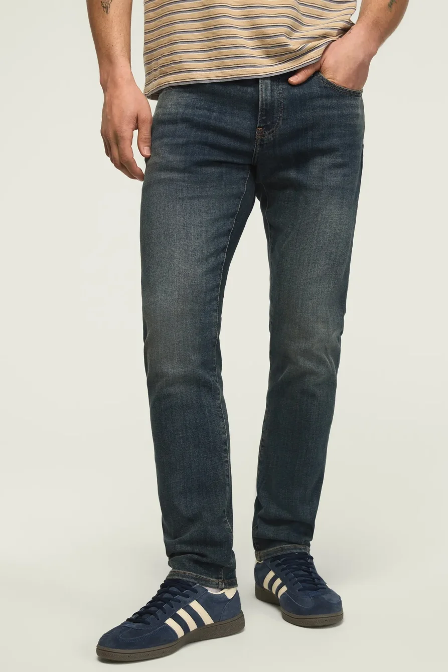 Image of Lucky Brand 110 Slim Coolmax Stretch Jean - Men's Pants Denim Slim Fit Jeans in Mcarthur
