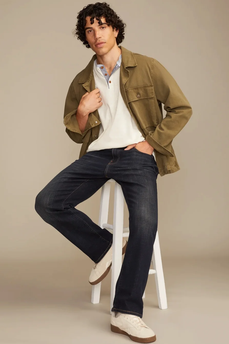 Image of Lucky Brand 181 Relaxed Straight Coolmax Jean - Men's Pants Denim Straight Leg Jeans in Leon Park