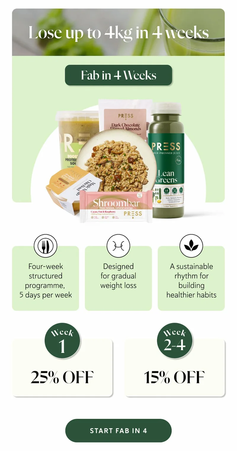 Lose up to 4kg in 4 weeks