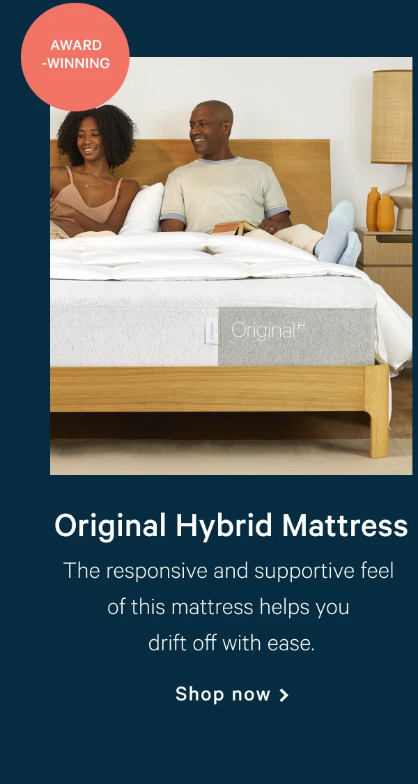 Original Hybrid Mattress >> [Award-Winning] >> The responsive and supportive feel of this mattress helps you drift off with ease. >> Shop now >>