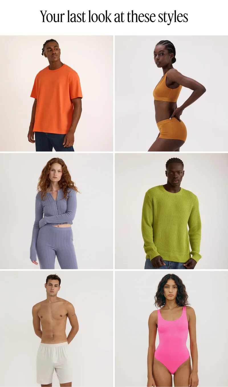 Your last look at these styles