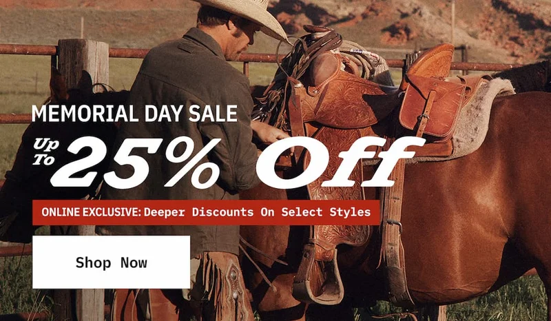 Memorial Day Sale. Up to 25% Off. Shop Now.