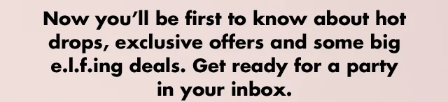 Now you’ll be the first to know