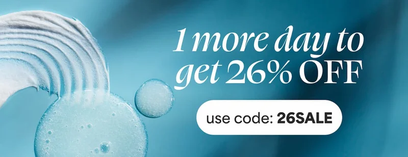 1 more day to get 26% OFF. Use code: discount code