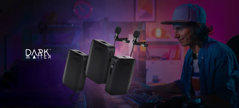 Dark Matter™ Sentry Streaming 2.4GHz Wireless Lavalier Microphone