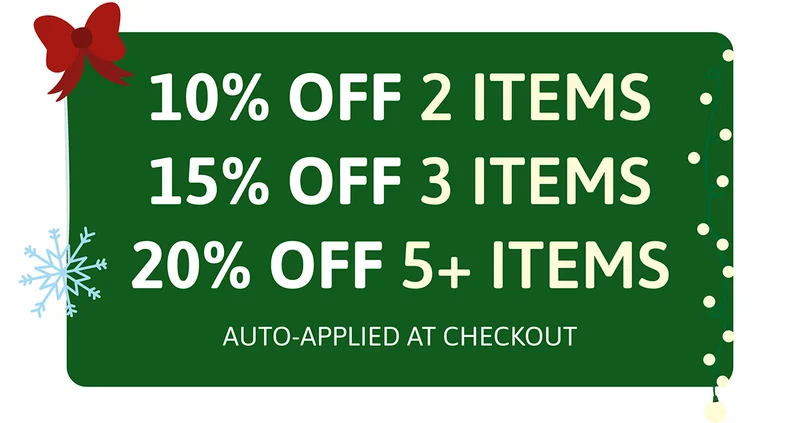 'Design your own' range: 10% off 2 items / 15% off 3 items / 20% off 5+ items