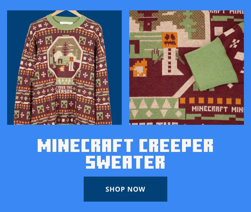 Shop the Minecraft Creeper Sweater