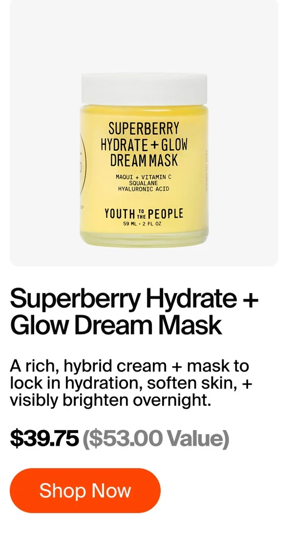 Superberry Hydrate + Glow Dream Mask
