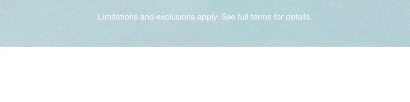 Limitations and exclusions apply. See full terms for details.