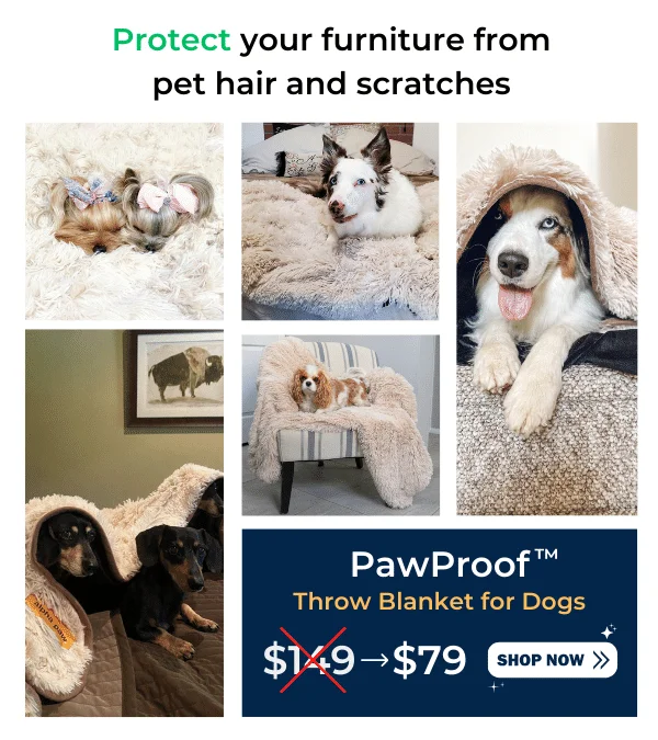 Pawproof throw blanket