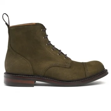Hurricane II R Derby Boot in Olive Nubuck Kudu