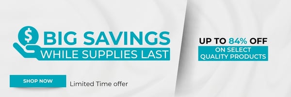 Big Savings, While Supplies Last Up to 85% - February Clearance