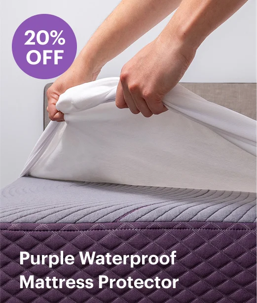 20% off Purple Waterproof Mattress Protector