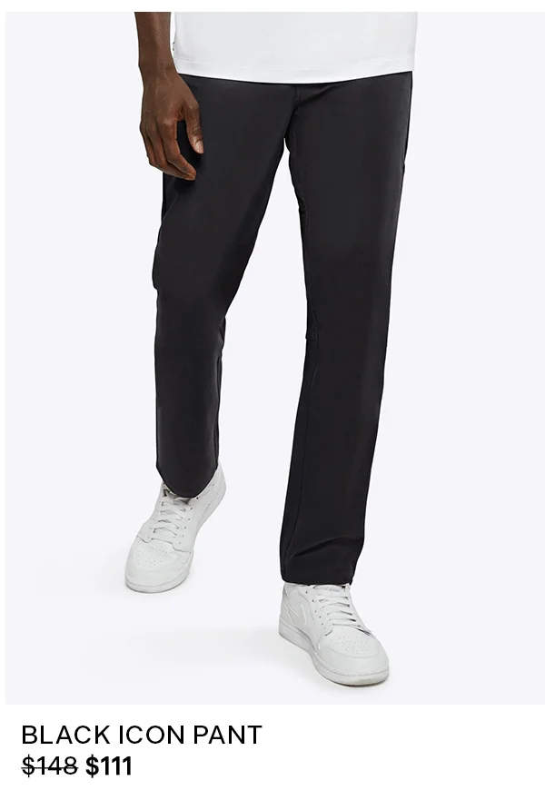 Black Icon Pant