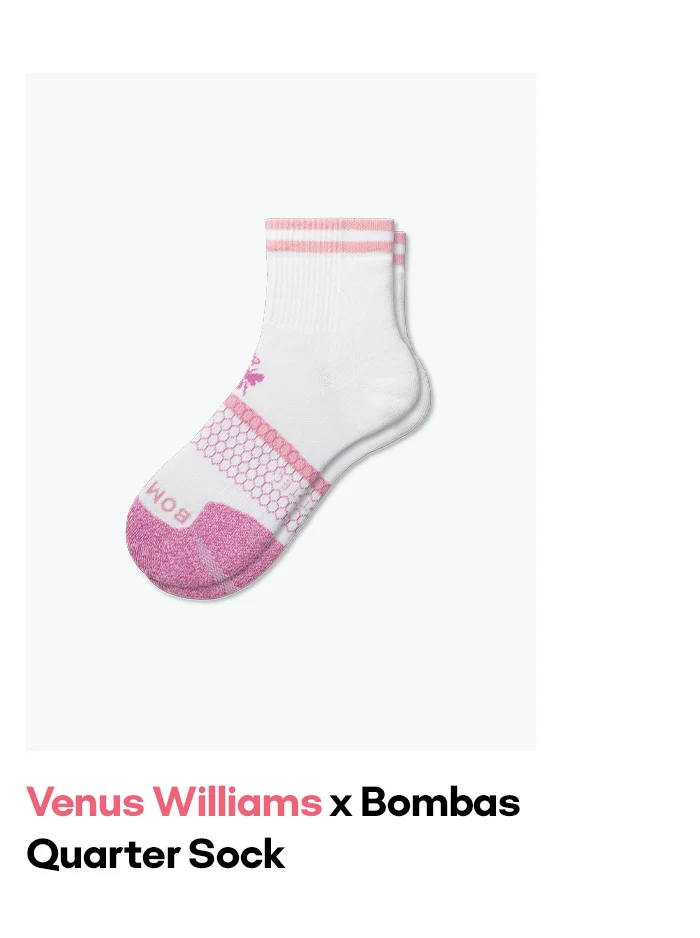 Venus Williams x Bombas Quarter Sock