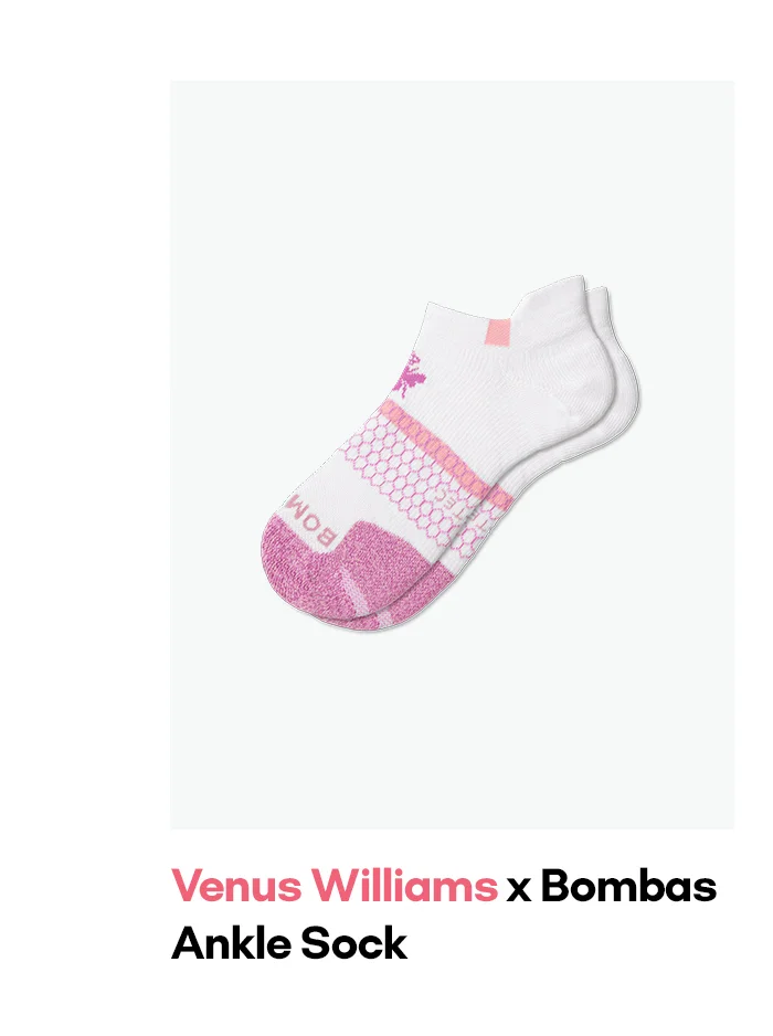 Venus Williams x Bombas Ankle Sock