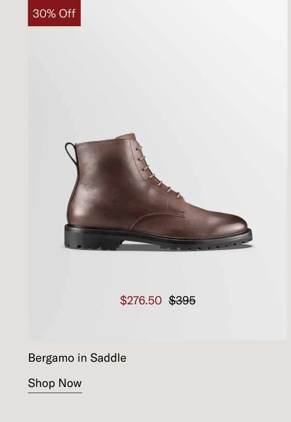 Bergamo in Saddle. Shop Now
