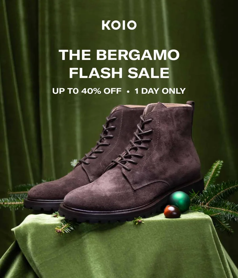 KOIO The Bergamo. Flash Sale. Up to 40% Off • 1 Day Only