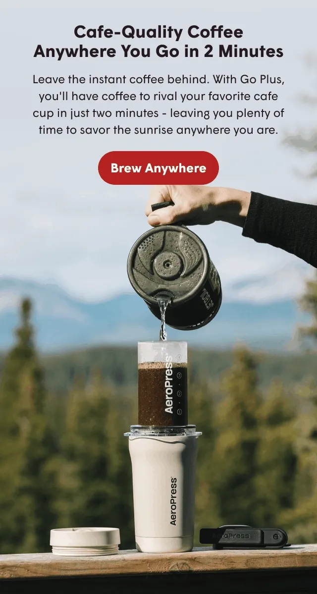 cafe-quality coffee anywhere you go in 2 minutes