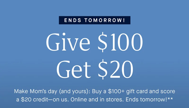 Treat mom, treat yourself. Either way, it’s a win. Get a FREE Petite Pouch with your $175+ purchase. Only in stores. Ends tonight*