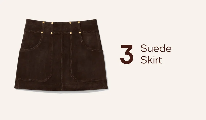 3.SUEDE SKIRT