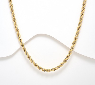 David Markstein Premier Duetto Hand Crafted Rope & Box Necklace, 18"