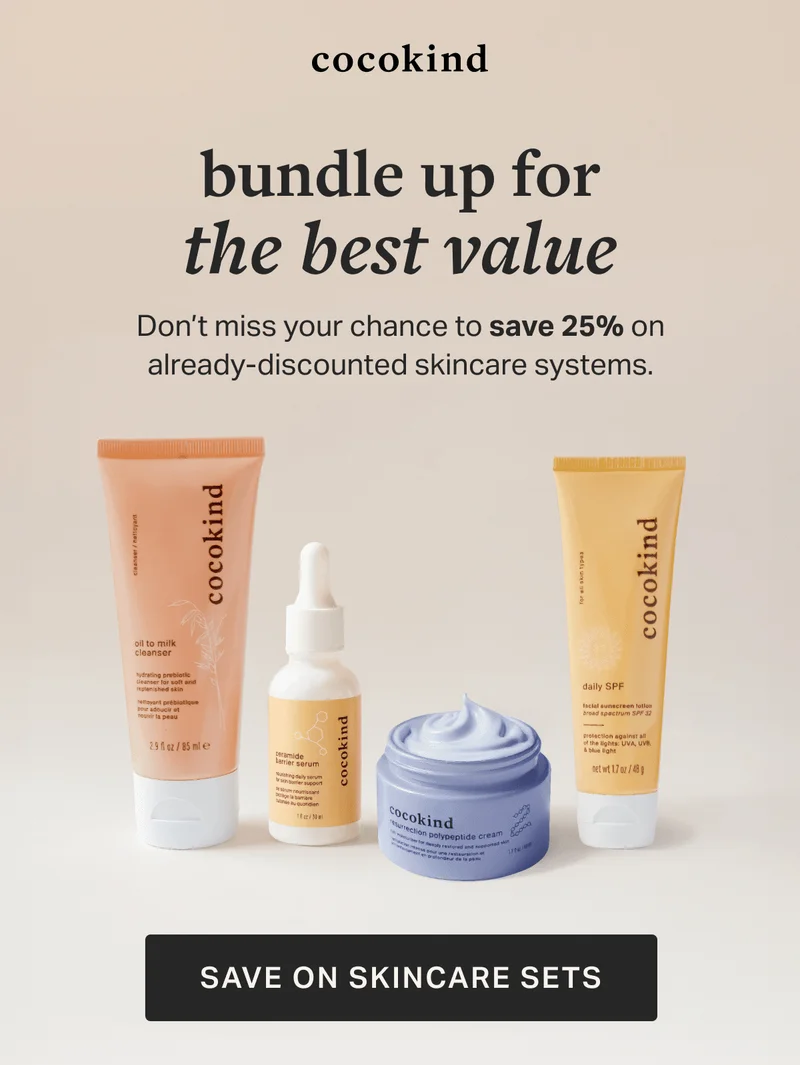 bundle up for the best value SHOP SKINCARE SETS