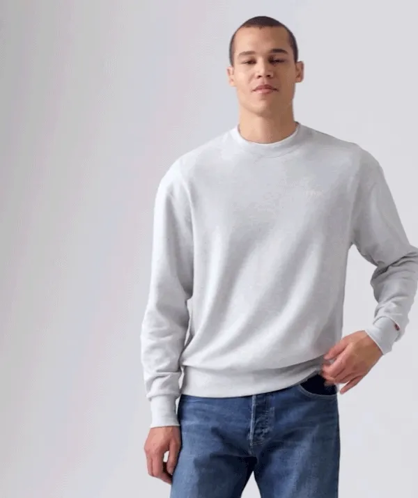 PERSON IN AUTHENTIC CREWNECK