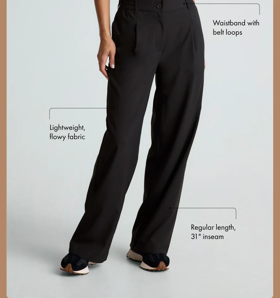 Status Wide Leg Trouser in Black