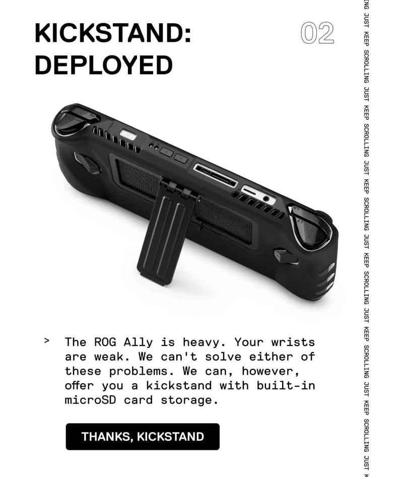 Thanks, Kickstand