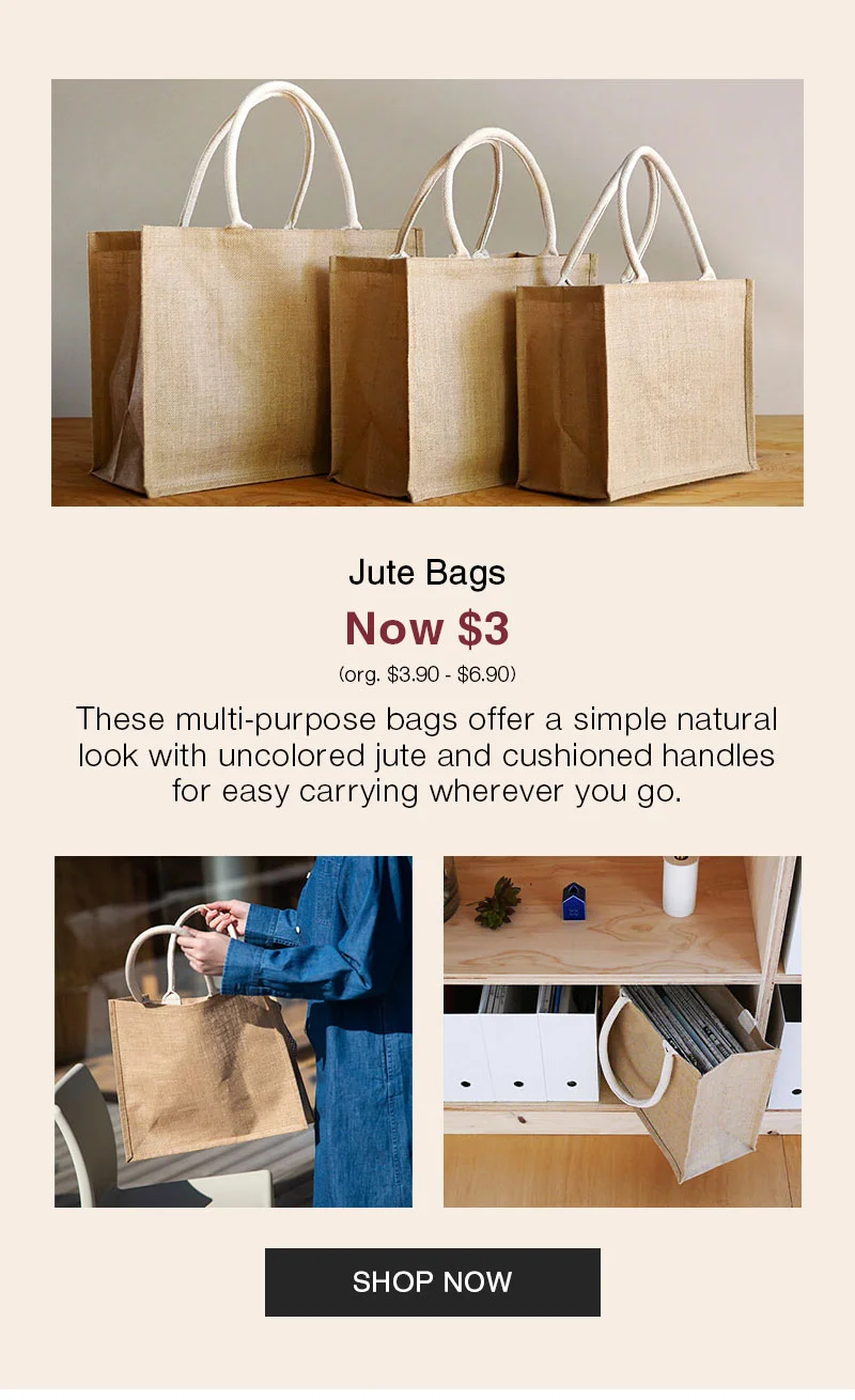 Shop $3 Jute Bags