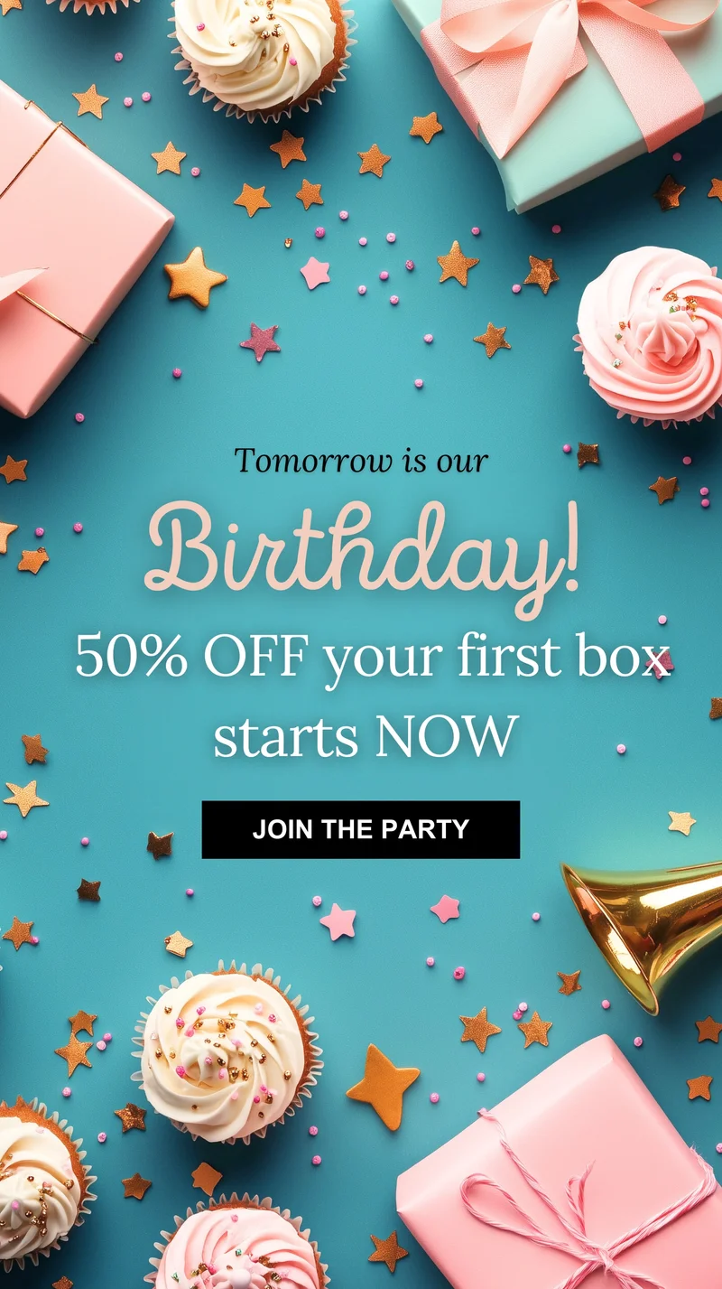 Shop 50% off your first box
