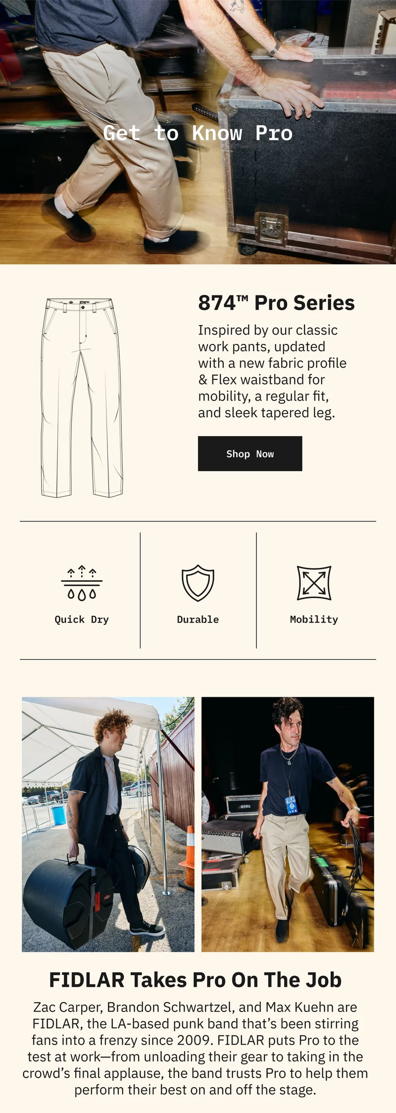 Get to Know Pro. 874™ Pro Series. Shop Now.