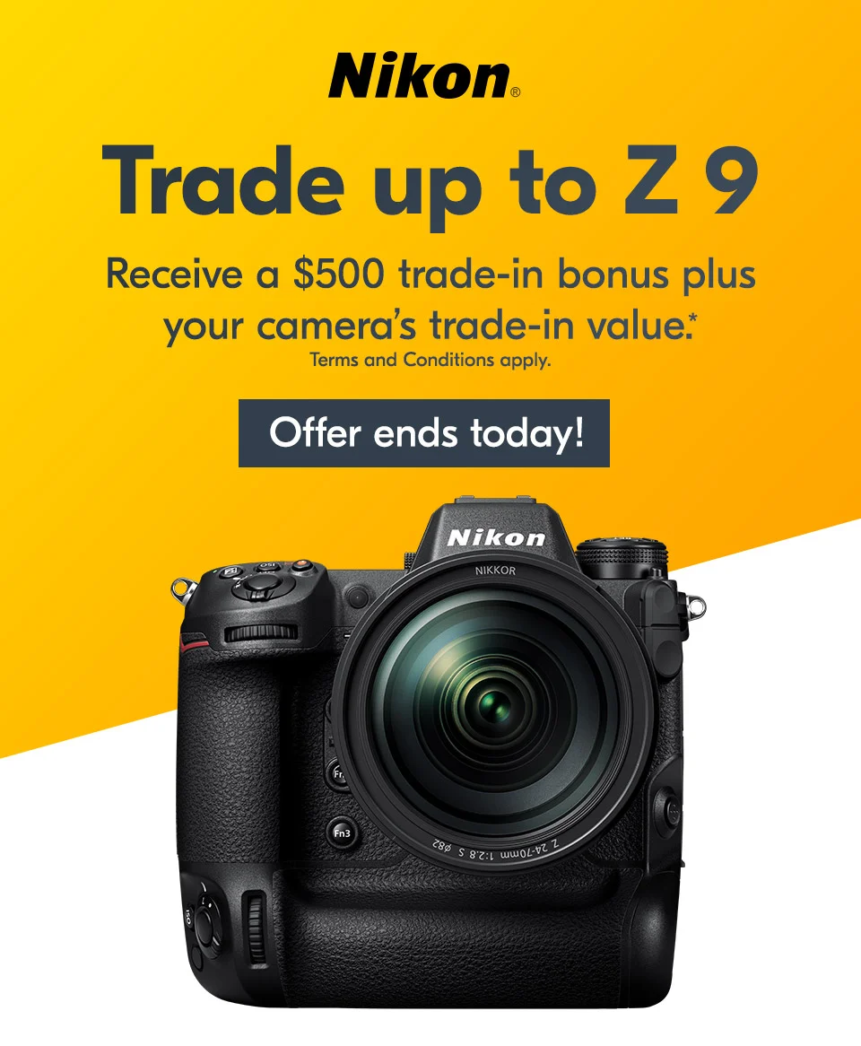 Nikon | Trade up to Z 9 | Offer ends today!
